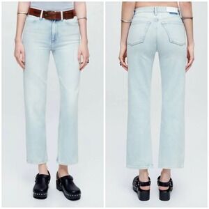 RE/DONE 70s Crop Boot Jeans in Vapor Wave Size 23